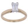 18ct Yellow Gold 0.81ct Millennium Cut Diamond Solitaire Ring
