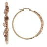 9ct Yellow and Rose Gold Clogau Tree Of Life Hoop Earrings
