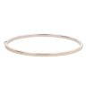 9ct White Gold Plain Hinged Bangle