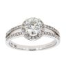 18ct White Gold 1.28ct Diamond Cluster Ring