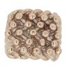 9ct Yellow Gold Five Row Keeper Ring