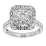 18ct White Gold Est 1.88cts Diamond Cluster Ring by Anya Belle