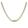 14ct Yellow Gold Monaco Classic Alternate Flex Lock Curb Chain 18"