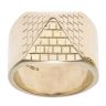 9ct Yellow Gold Pyramid Signet Ring