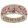 9ct Yellow and Rose Gold Heart Clogau Ring