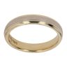 18ct Yellow And White Gold 3.9mm Wedding Band