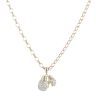 9ct Yellow Gold Cubic Zirconia Boxing Glove Pendant and Chain 20"