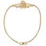 18ct Yellow Gold Cubic Zirconia Patterned Bracelet 7"