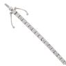 18ct White Gold 3.55ct Brilliant Cut Diamond Tennis Bracelet 7.5"