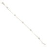9ct Yellow Gold 0.50ct Brilliant Cut Lab Grown Diamond Fancy Bracelet 8.5"