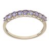 9ct Yellow Gold Tanzanite Half Eternity Ring