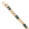 9ct Yellow Gold Synthetic Abalone Bracelet 8"