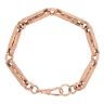 9ct Rose Gold Wave Patterned Fancy Bracelet 8.5"