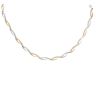 9ct Yellow and White Gold Fancy Chain 16"