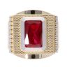 14ct Yellow And White Gold Stone Set Ring