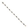 9ct Yellow Gold 0.05ct Diamond And Sapphire Bracelet 7"