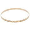 9ct Yellow Gold Patterned Bangle