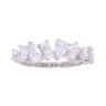 Silver Cubic Zirconia Dress Ring by Icesia