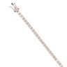 9ct White Gold Cubic Zirconia Bracelet 7"