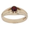 9ct Yellow Gold Garnet Signet Ring