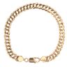 9ct Yellow Gold Double Curb Barcelet 8.5"
