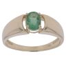 9ct Yellow Gold Green Fluorite Single Stone Ring
