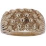 9ct Yellow Gold Four Row Keeper Ring