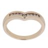 9ct Yellow Gold 0.15ct Diamond Wishbone Ring