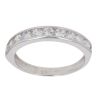 9ct White Gold Cubic Zirconia Half Eternity Ring