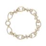 14ct Yellow Gold Fancy Oval Link Bracelet 7.5"