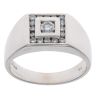 18ct White Gold 0.50ct Diamond Signet Ring