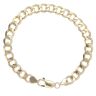 9ct Yellow Gold Curb Bracelet 8"