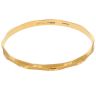 22ct Yellow Gold Diamond Cut Patterned Bangle