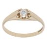 9ct Yellow Gold Cubic Zirconia Single Stone Ring