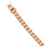 18ct Rose Gold 4.50ct Brilliant Cut Diamond Tennis Bracelet 7"