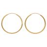 22ct Yellow Gold Plain Hoop Earrings