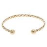 9ct Yellow Gold Patterned Torque Bangle