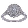 Platinum 1.74ct Round Pie And Brilliant Cut Diamond Cluster Ring