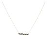 18ct Yellow Gold Sapphire And 0.05ct Diamond Suzanne Kalan Pendant And Chain 18"