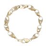 9ct Yellow Gold Patterned Tulip Bracelet 8.5"