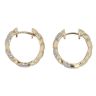 9ct Yellow Gold 0.30ct Single Cut Diamond Hoop Earrings