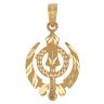 22ct Yellow Gold Sikh Khanda Pendant