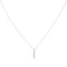 18ct White Gold 0.25ct Brilliant Cut Diamond Trilogy Pendant And Chain 18"