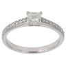 18ct White Gold 0.60ct Princess Cut Diamond Solitaire Ring