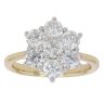18ct Yellow Gold 2.00ct Brilliant Cut Diamond Cluster Ring