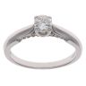 18ct White Gold 0.50ct Brilliant Cut Diamond Solitaire Forever Ring