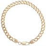 9ct Yellow Gold Curb Bracelet 9"