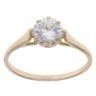 9ct Yellow Gold Cubic Zirconia Single Stone Ring