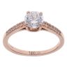 9ct Rose Gold Cubic Zirconia Solitaire Ring