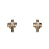 Children's 14ct Yellow Gold Cubic Zirconia Cross Stud Earrings